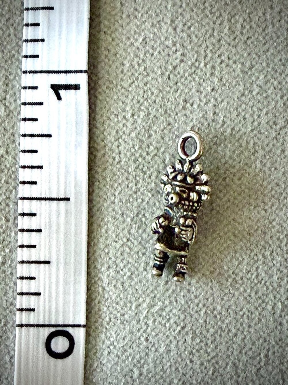 Silver Kachina Spirit Doll Charm Pendant Southwestern Boho